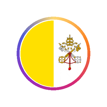 Vatican City Gradient Ring animated flag GIF