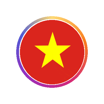 Vietnam Gradient Ring animated flag GIF