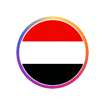 Yemen Gradient Ring animated flag GIF