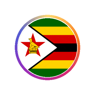 Zimbabwe Gradient Ring animated flag GIF