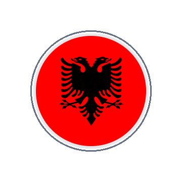 Albania Circle Orbit animated flag GIF