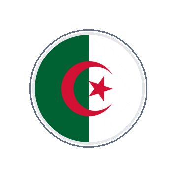 Algeria Circle Orbit animated flag GIF