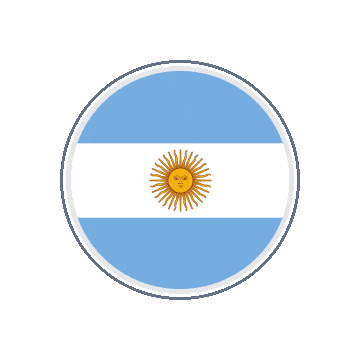 Argentina Circle Orbit animated flag GIF