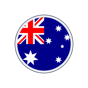 Australia Circle Orbit animated flag GIF