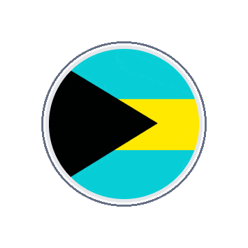 Bahamas Circle Orbit animated flag GIF