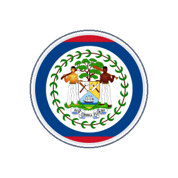 Belize Circle Orbit animated flag GIF