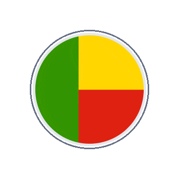 Benin Circle Orbit animated flag GIF