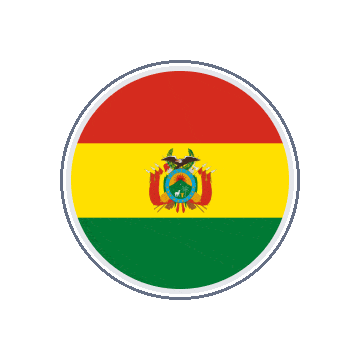 Bolivia Circle Orbit animated flag GIF