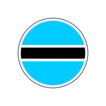 Botswana Circle Orbit animated flag GIF