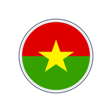 Burkina Faso Circle Orbit animated flag GIF