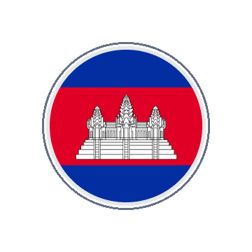 Cambodia Circle Orbit animated flag GIF