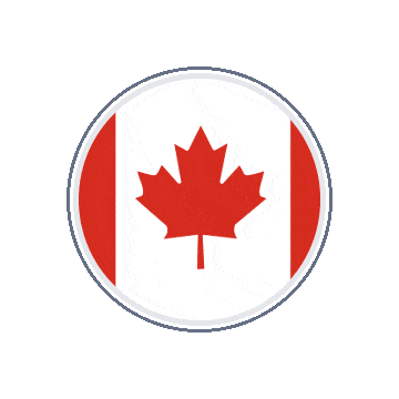 Canada Circle Orbit animated flag GIF
