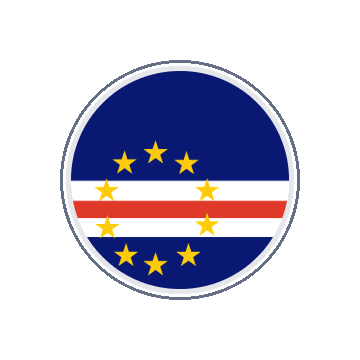 Cape Verde Circle Orbit animated flag GIF
