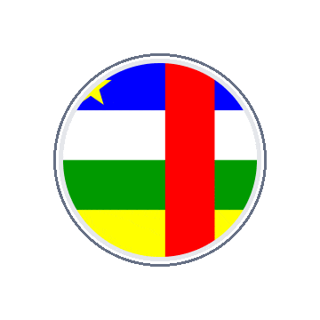 Central African Republic Circle Orbit animated flag GIF