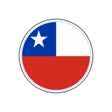 Chile Circle Orbit animated flag GIF