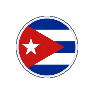 Cuba Circle Orbit animated flag GIF