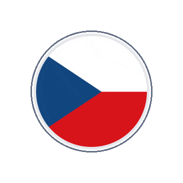 Czechia Circle Orbit animated flag GIF