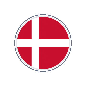 Denmark Circle Orbit animated flag GIF