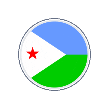 Djibouti Circle Orbit animated flag GIF
