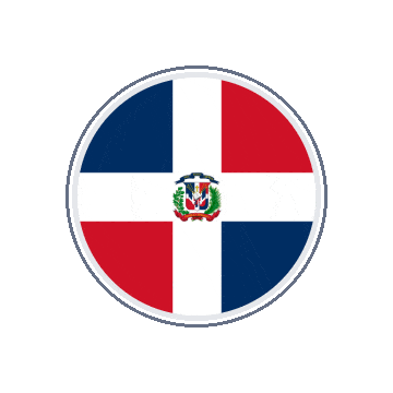 Dominican Republic Circle Orbit animated flag GIF