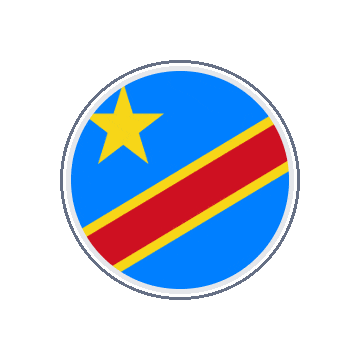 Dr Congo Circle Orbit animated flag GIF