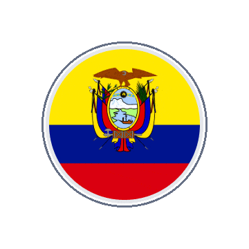 Ecuador Circle Orbit animated flag GIF