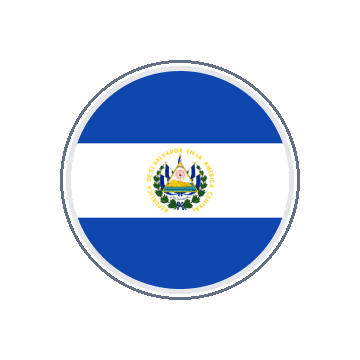 El Salvador Circle Orbit animated flag GIF