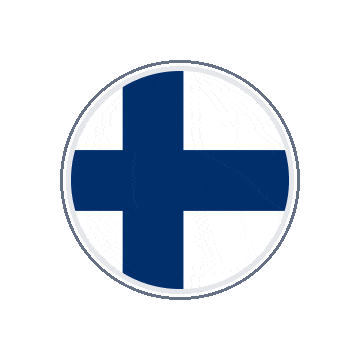 Finland Circle Orbit animated flag GIF