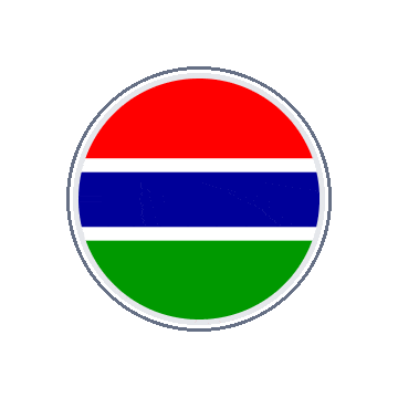 Gambia Circle Orbit animated flag GIF