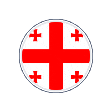 Georgia Circle Orbit animated flag GIF