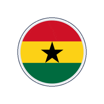 Ghana Circle Orbit animated flag GIF