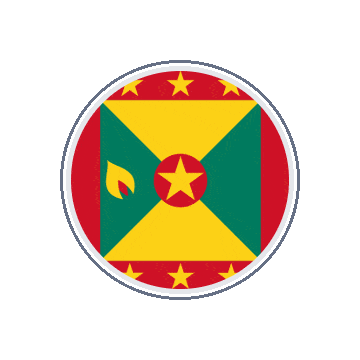 Grenada Circle Orbit animated flag GIF