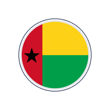Guinea Bissau Circle Orbit animated flag GIF