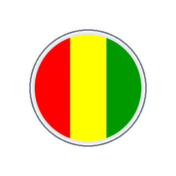 Guinea Circle Orbit animated flag GIF