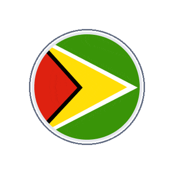 Guyana Circle Orbit animated flag GIF