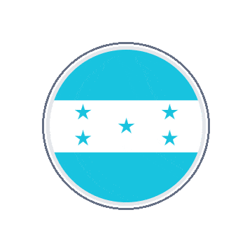 Honduras Circle Orbit animated flag GIF