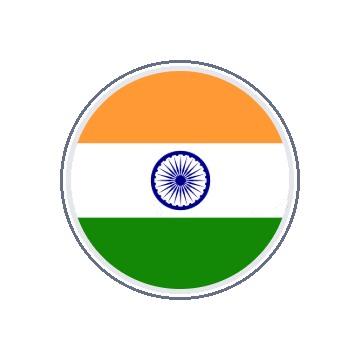 India Circle Orbit animated flag GIF