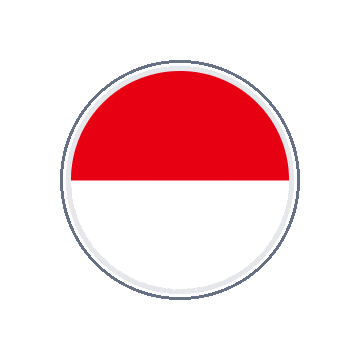 Indonesia Circle Orbit animated flag GIF