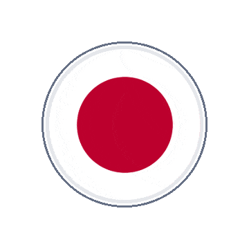 Japan Circle Orbit animated flag GIF