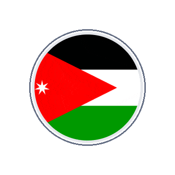 Jordan Circle Orbit animated flag GIF