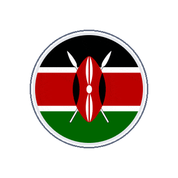 Kenya Circle Orbit animated flag GIF