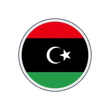 Libya Circle Orbit animated flag GIF
