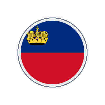 Liechtenstein Circle Orbit animated flag GIF