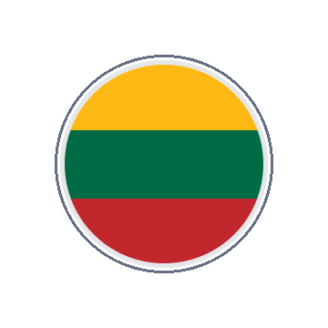 Lithuania Circle Orbit animated flag GIF