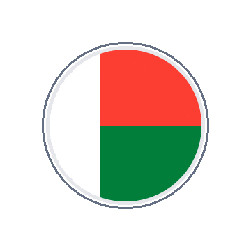 Madagascar Circle Orbit animated flag GIF