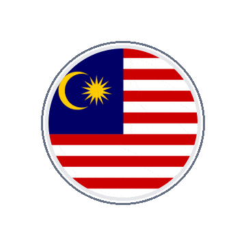 Malaysia Circle Orbit animated flag GIF