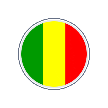Mali Circle Orbit animated flag GIF