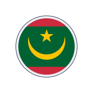 Mauritania Circle Orbit animated flag GIF