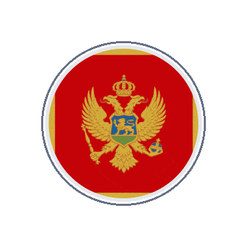 Montenegro Circle Orbit animated flag GIF