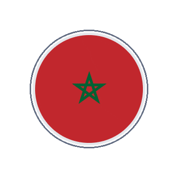 Morocco Circle Orbit animated flag GIF
